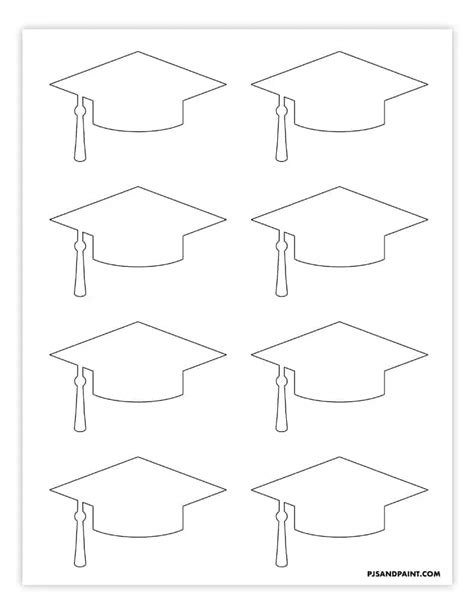 Small Grad Cap Pattern Printable