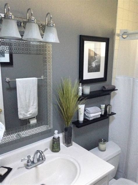 Small Gray Bathroom Mirror