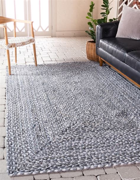 Small Gray Braided Rugs