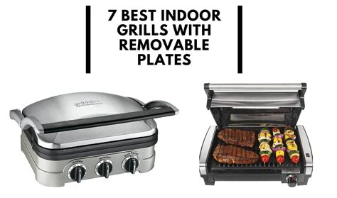 Small Grill With Removable Plates
