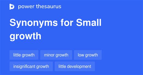 Small Growth Thesaurus