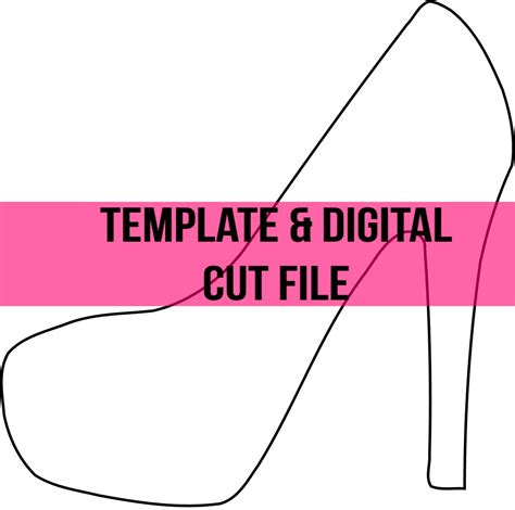 Small High Heel Printable Template