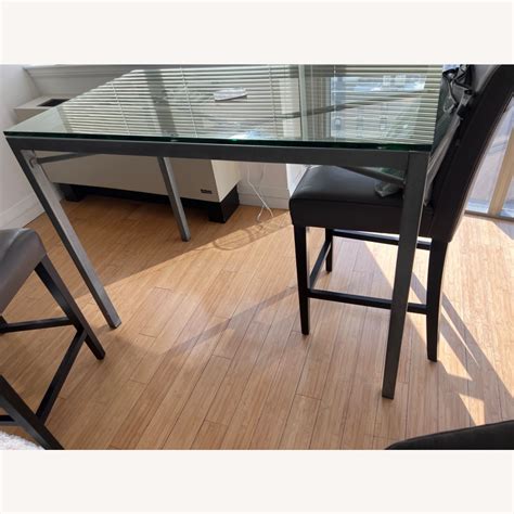 Small High Top Glass Table