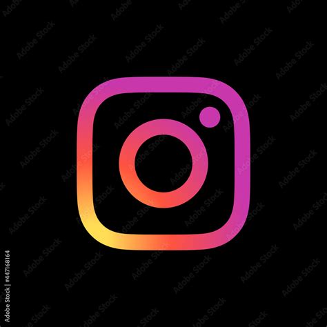 Small Instagram Logo Black Background