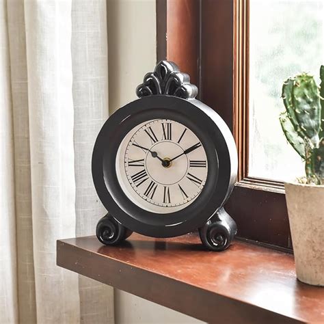 Small Kitchen Clock Black