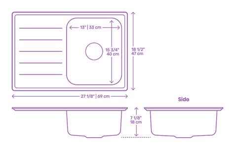 small kitchen sink dimensions