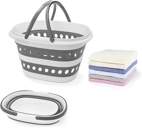 Small Laundry Basket Grey