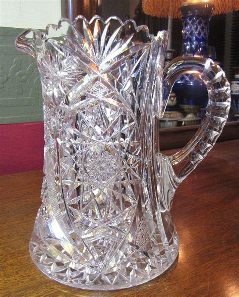 small lead crystal pitcher