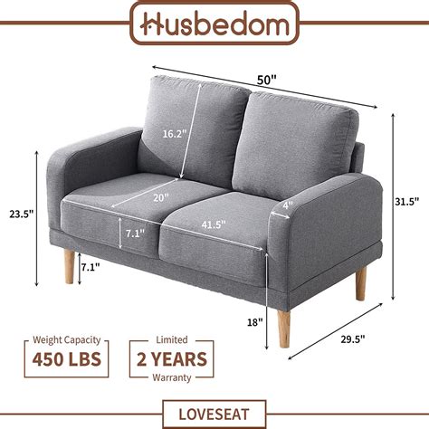 Small Light Grey Loveseat