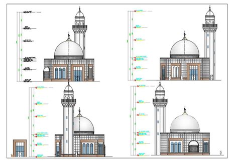 small mosque plan dwg