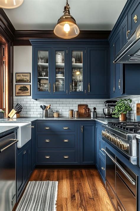 Small Navy Blue Kitchen Ideas