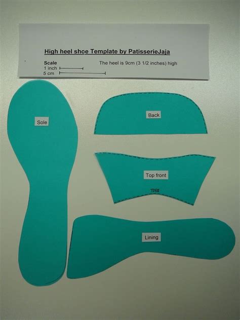 Small Pair High Heel Printable Template