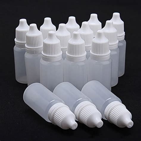 small plastic eye dropper bottles