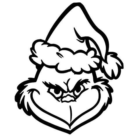 Small Printable Grinch Face