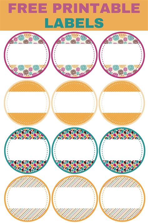 Small Printable Labels Free