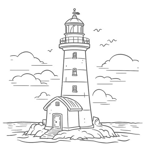 Small Printable Lighthouse Image