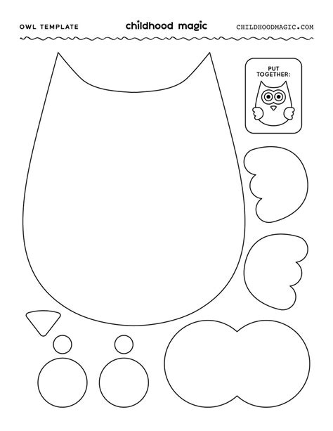 Small Printable Nose For Owl
