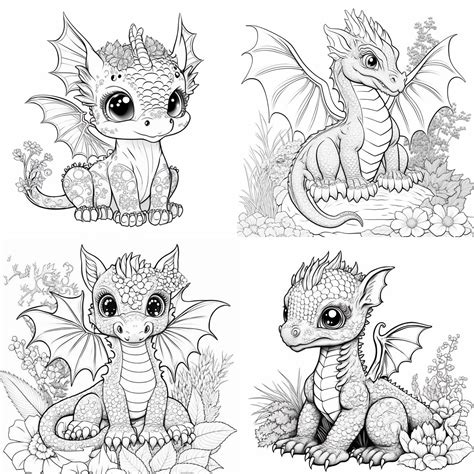 Small Printable Pictures Of Dragons