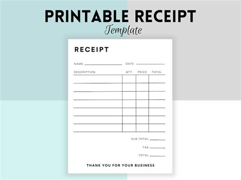 Small Printable Receipts Pdf