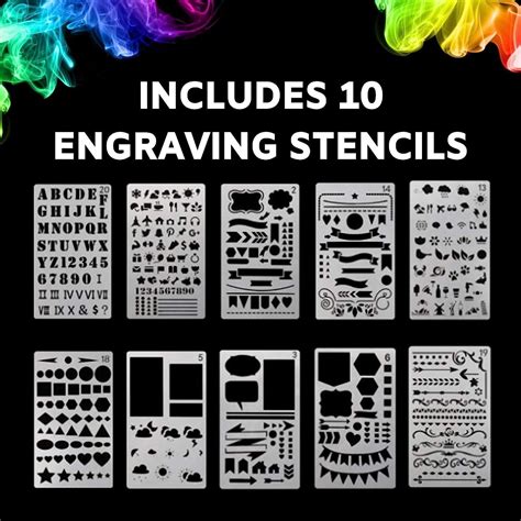 Small Printable Stencils Engraving