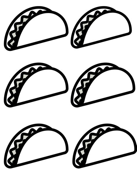 Small Printable Taco Image