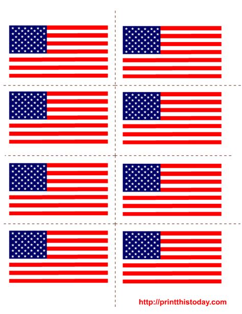 Small Printable Us Flags
