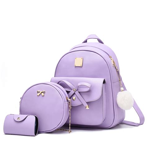 Small Purple Backpack Purse