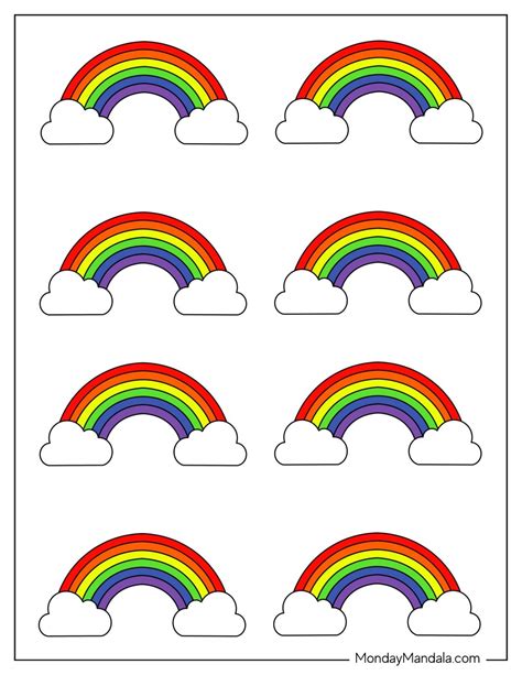 Small Rainbow Printables