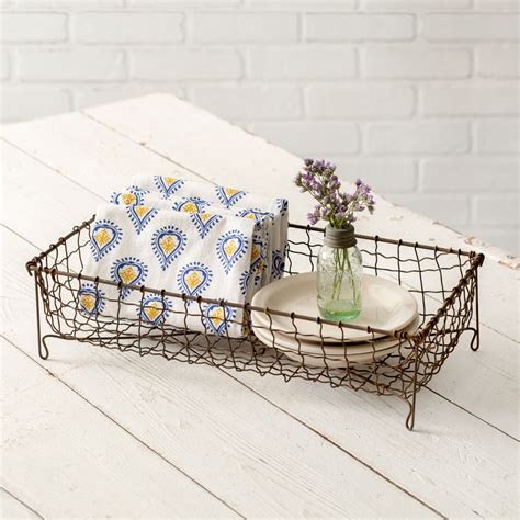 Small Rectangular Wire Basket
