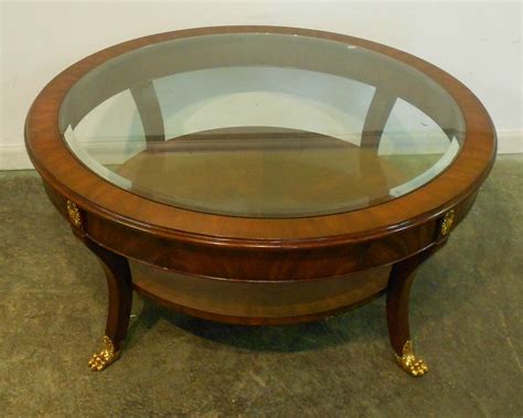 Small Round Mahogany Coffee Table