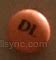 small round orange pill dl