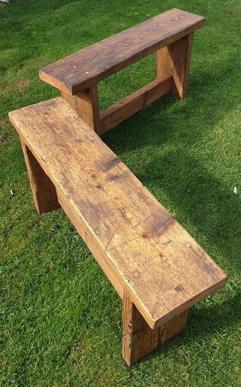 Small Rustic Timber Bench Seat