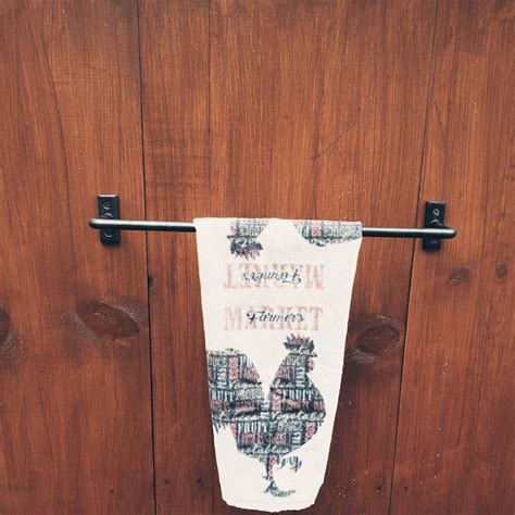 Small Rustic Towel Bar