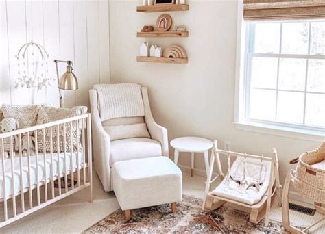 small space nursery glider