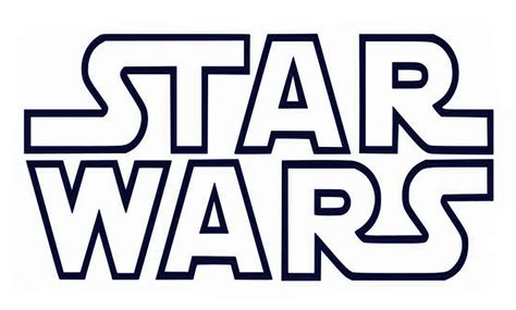 Small Star Wars Logo Printable
