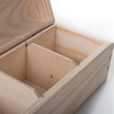 Small Storage Box With Hinged Lid