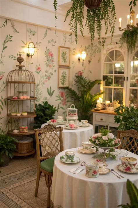 small tea room interior