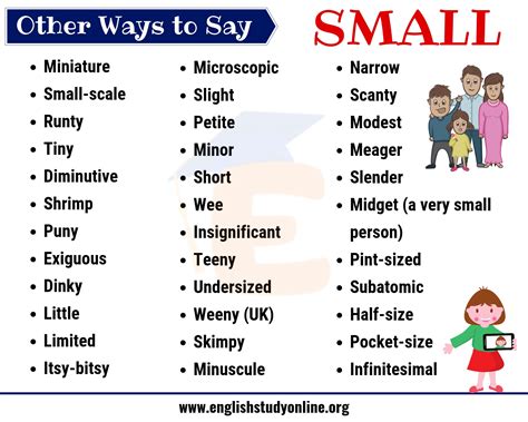 Small Thing Synonyms