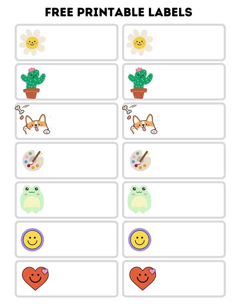 Small Transparent Printable Labels