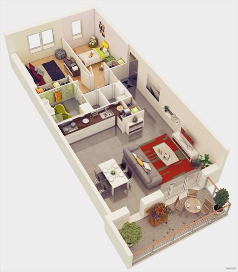 small two bedroom apartment layout