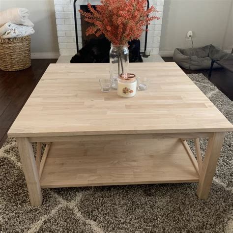 Small Unfinished Coffee Table