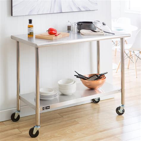 Small Utility Table With Wheels