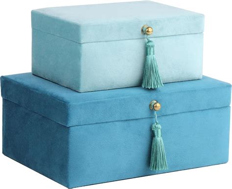 Small Velvet Storage Boxes