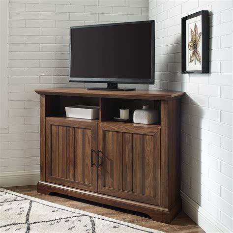 Small Walnut Corner Tv Unit