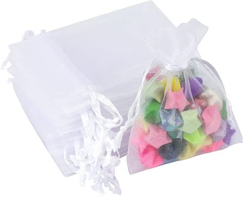 Small White Drawstring Bags