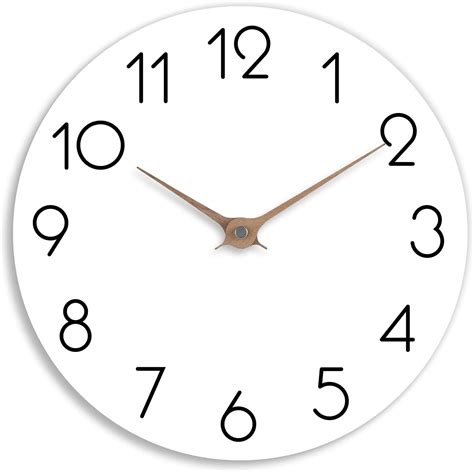 Small White Kitchen Wall Clock