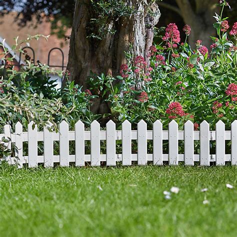 Small White Picket Fence Edging