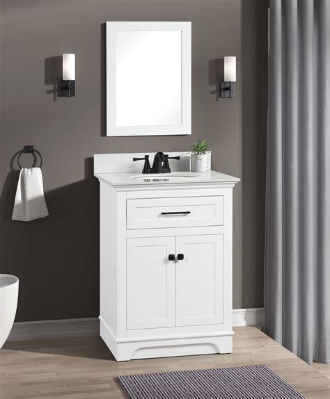 Small White Vanity With Sink