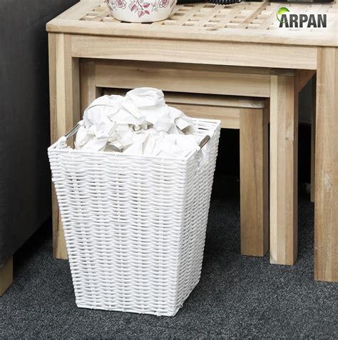 Small White Waste Paper Bin