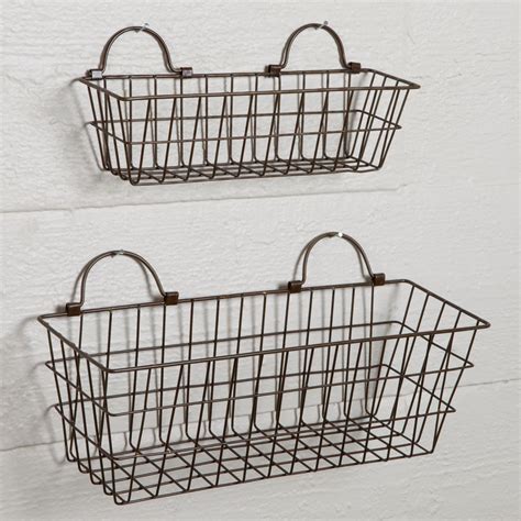 Small Wire Baskets To Hang On Wall